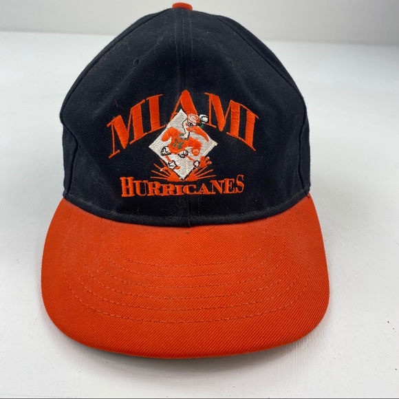 Casquette snapback années 90 vtg miami hurricanes
